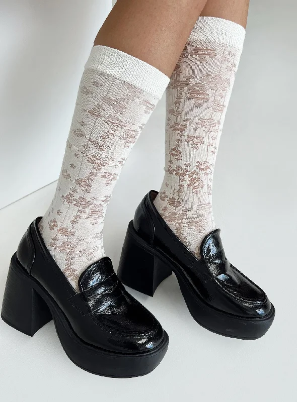 women tights for a cosplay costume to complete the outfitMirrow Socks White