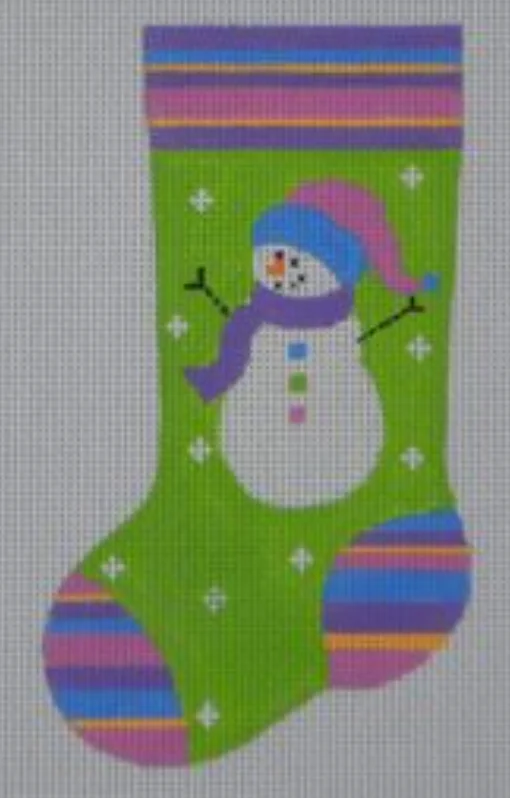 MS13 Stocking Hat Snowgirl Mini Stocking