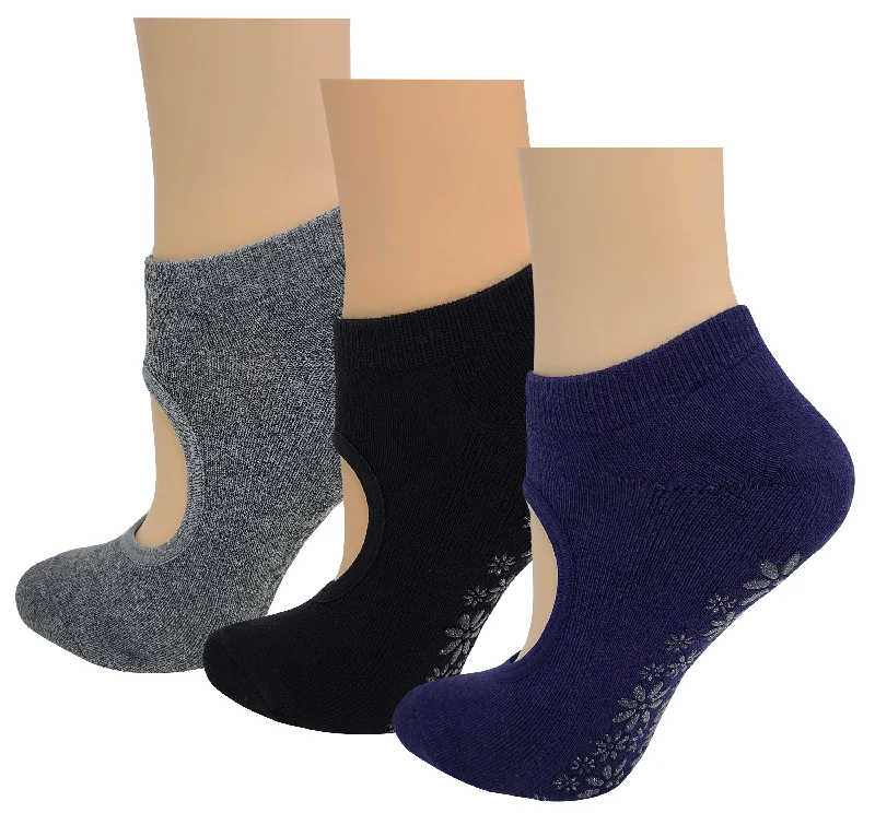 Thigh - high stockings with a lace garter beltYoga Cushion Socks with Grips | Non-Slip Pilates Ballet | Women's (3 Pairs) Thigh - high stockings with a lace garter beltYoga Cushion Socks with Grips | Non-Slip Pilates Ballet | Women's (3 Pairs)