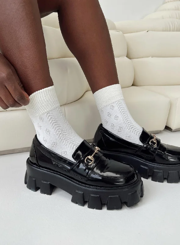 women tights with a side - stripe for a sporty lookPeridot Socks White