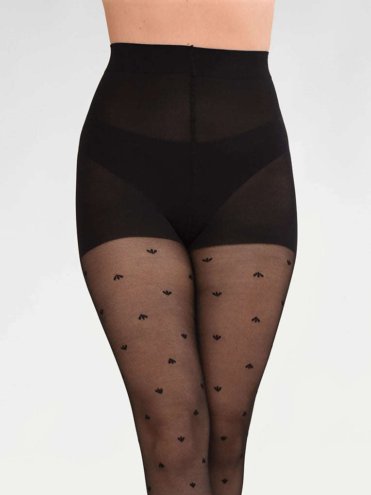 compression women tights for better blood circulationPetals Pattern Tights