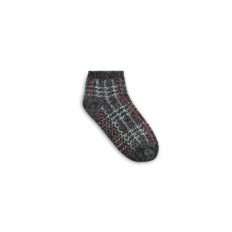 Grey stockings for a neutral and modern optionPlaid Terry Lounge Anklet Sock