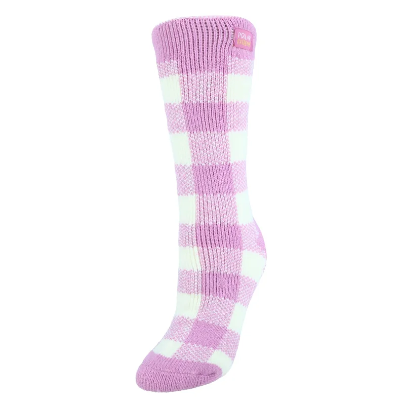 Red stockings for a bold and passionate statementPolar Extreme Women's Buffalo Plaid Brushed Socks Red stockings for a bold and passionate statementPolar Extreme Women's Buffalo Plaid Brushed Socks