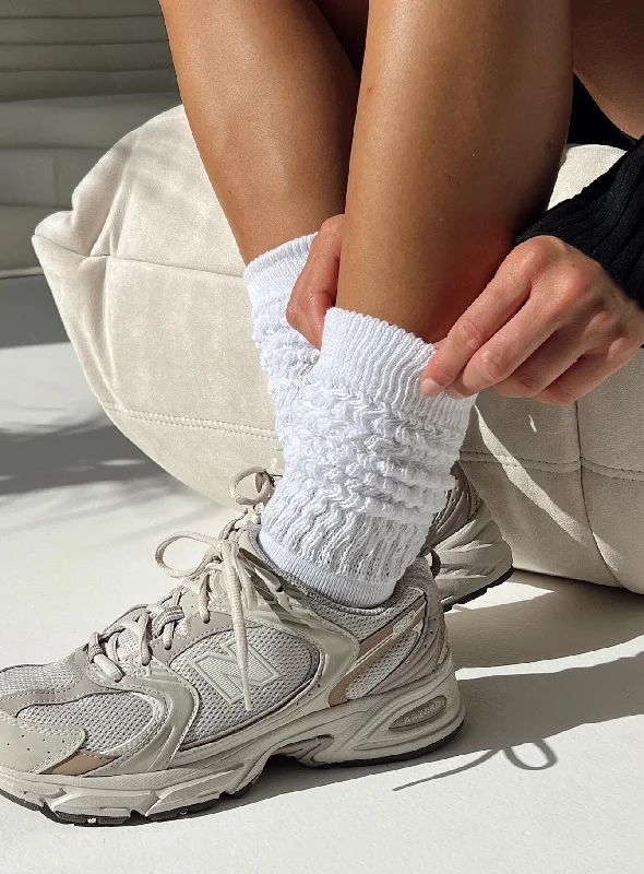 women tights with a UV - protection feature for outdoor activitiesRamos Socks White