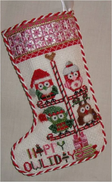 women tights with a self - adjusting fabric for a perfect fitSMF Happy Owlidays Stocking women tights with a self - adjusting fabric for a perfect fitSMF Happy Owlidays Stocking