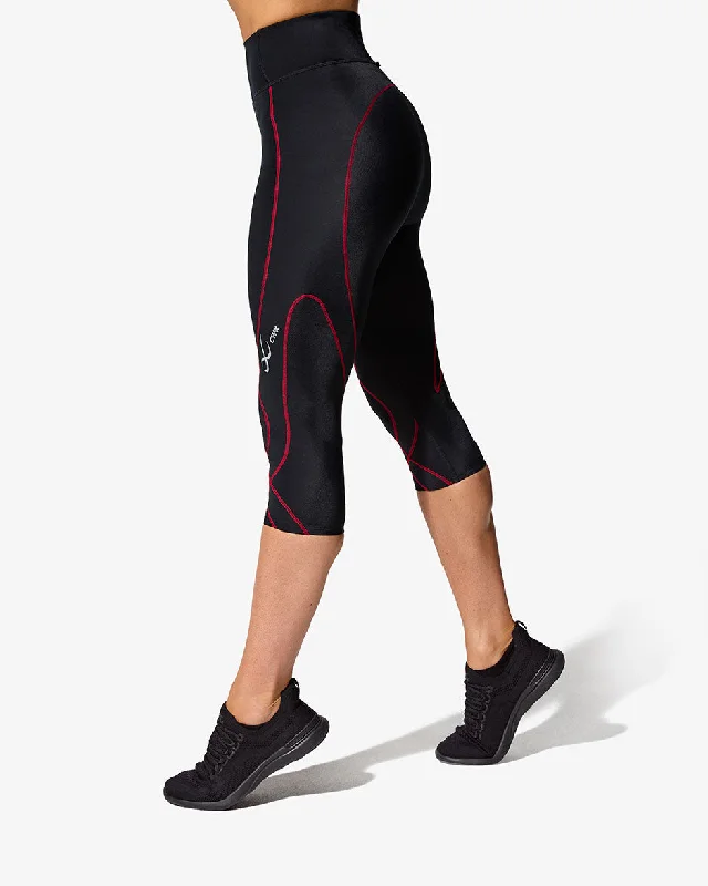 sheer women tights for a more delicate appearanceStabilyx 3.0 Joint Support 3/4 Compression Tight: Women's Black/Lava sheer women tights for a more delicate appearanceStabilyx 3.0 Joint Support 3/4 Compression Tight: Women's Black/Lava