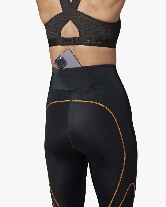women tights with a textured surface for a unique feelStabilyx 3.0 Joint Support Compression Tight: Women's Black/Rainbow women tights with a textured surface for a unique feelStabilyx 3.0 Joint Support Compression Tight: Women's Black/Rainbow