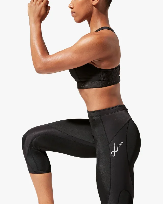women tights with a wide waistband for a non - restrictive fitStabilyx Joint Support 3/4 Compression Tight: Women's Black women tights with a wide waistband for a non - restrictive fitStabilyx Joint Support 3/4 Compression Tight: Women's Black