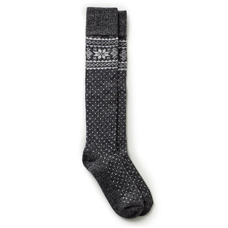Argyle - printed stockings for a preppy styleTurncuff Tonal Snowflake Knee High Sock Argyle - printed stockings for a preppy styleTurncuff Tonal Snowflake Knee High Sock