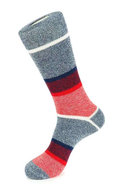 Knee - high stockings with a decorative bowAmerican Stripe