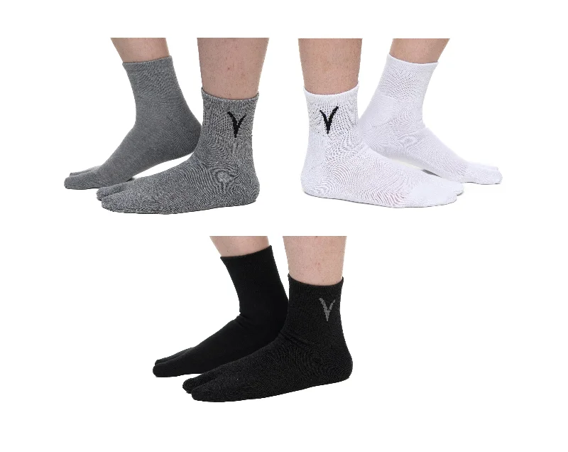 Gold - toned stockings for a glamorous touchV-Toe Socks, Inc Unisex Thicker Mini Crew Solid Socks (3 Pairs) Gold - toned stockings for a glamorous touchV-Toe Socks, Inc Unisex Thicker Mini Crew Solid Socks (3 Pairs)