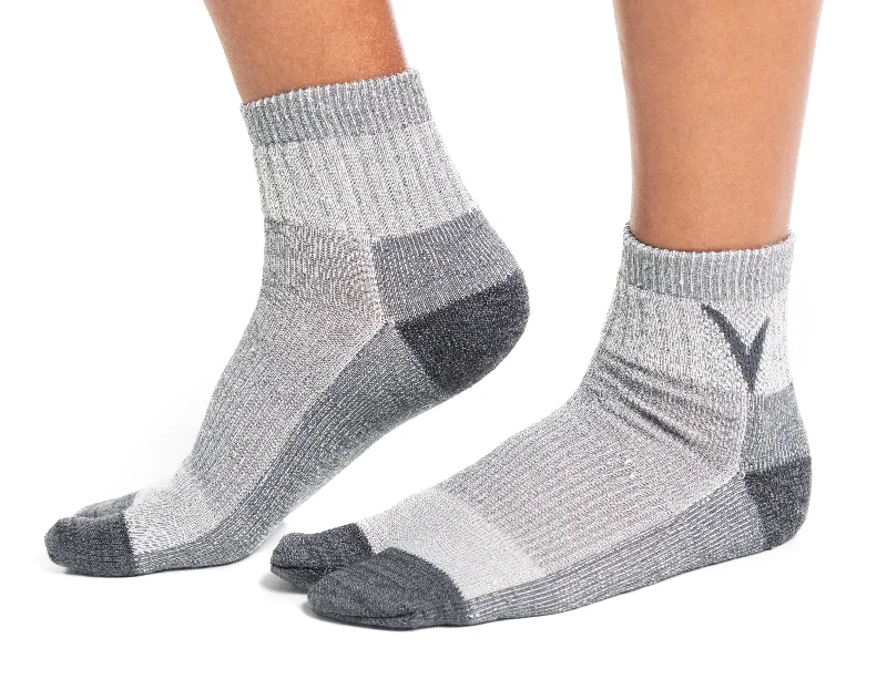 Seamed stockings for a vintage lookV-Toe Socks, Inc Unisex Light Grey Wool Socks