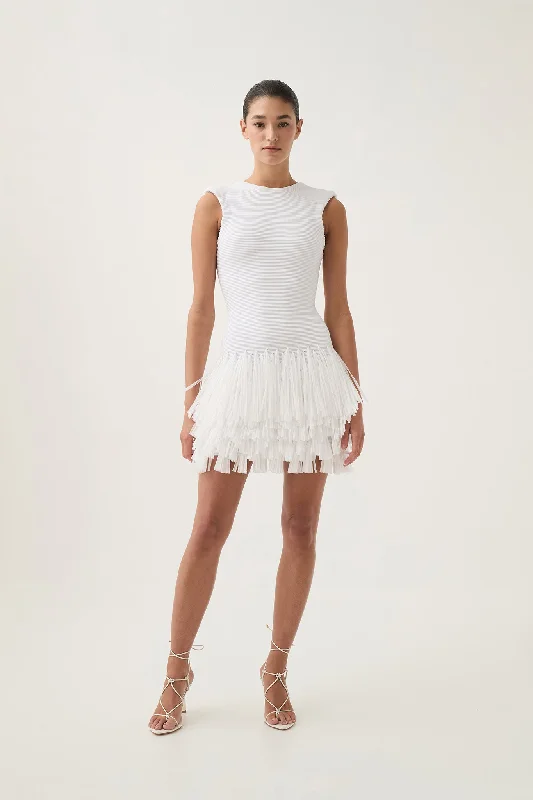 Mini dresses with V - necklines for a flattering shapeRushes Raffia Knit Mini Dress Mini dresses with V - necklines for a flattering shapeRushes Raffia Knit Mini Dress