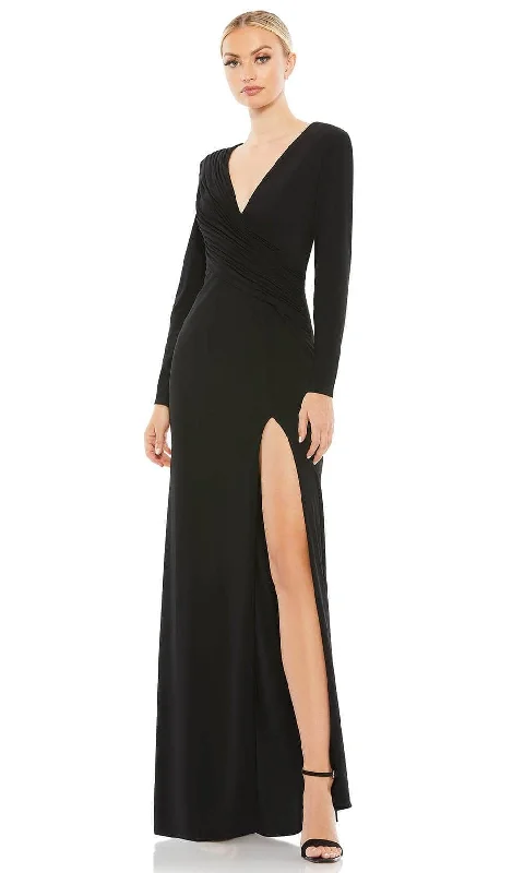 Ieena Duggal 26686 - Deep V-neck Evening Gown