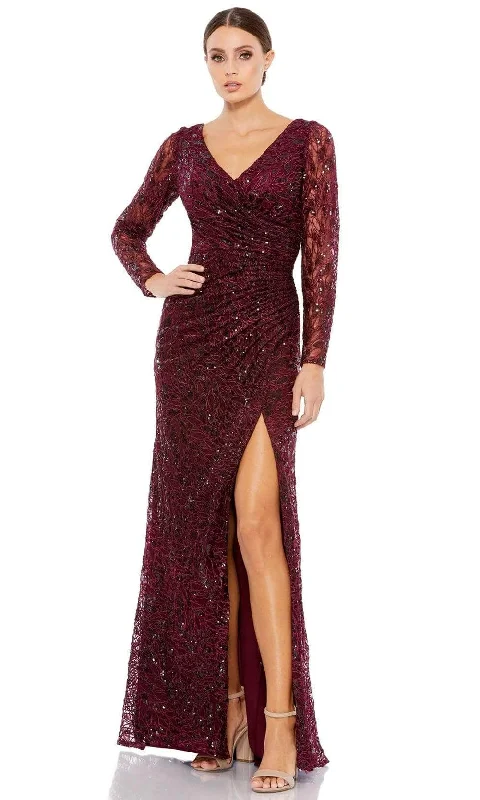 Mac Duggal - 12412 Long Sleeve Sequined Dress