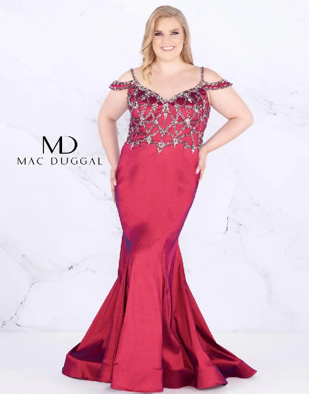 Mac Duggal Long Prom Dress Plus Size