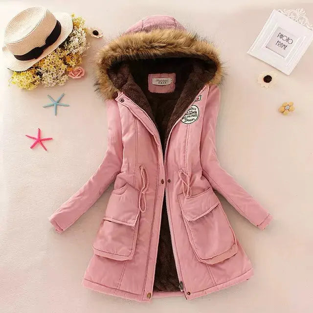 Long women's mac coats in a lightweight fabric for spring showersNew Autumn Winter Women Cotton Jacket Padded Casual Slim Coat Long women's mac coats in a lightweight fabric for spring showersNew Autumn Winter Women Cotton Jacket Padded Casual Slim Coat