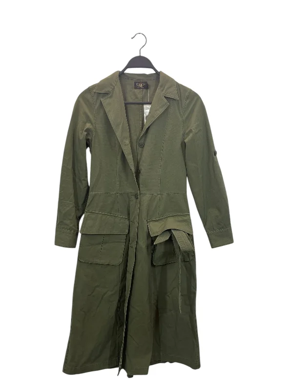 RALPH LAUREN/Trench Coat/XS/Cotton/GRN/RN 41381