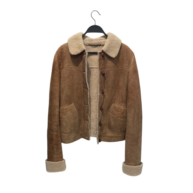 Water - resistant women's trench coats with adjustable cuffs for rainy daysMIU MIU/Fleece Jkt/44/Leather/CML/