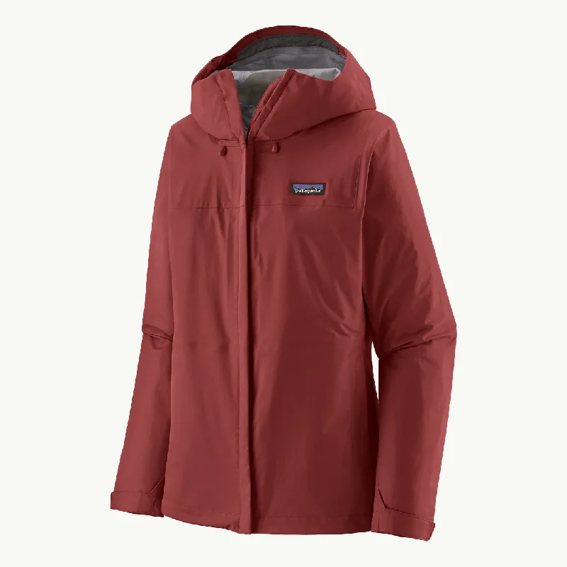 Women's long - sleeve wool coats in a houndstooth pattern for a classic charmWomen's Torrentshell 3L Rain Jacket - Oxide Red Women's long - sleeve wool coats in a houndstooth pattern for a classic charmWomen's Torrentshell 3L Rain Jacket - Oxide Red