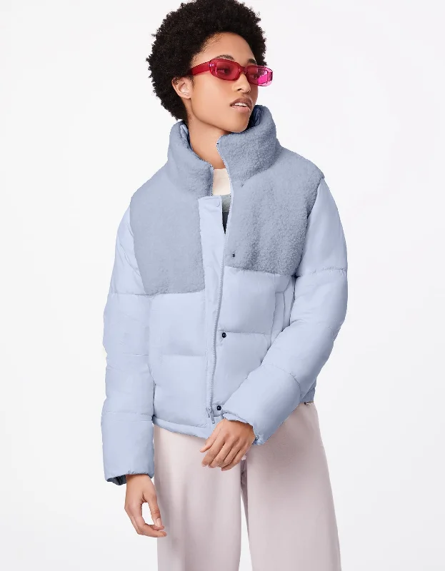 Plus size women's wool blend coats for a warm and stylish winterBernie Cozy Combo Vegan Fur Puffer Jacket Plus size women's wool blend coats for a warm and stylish winterBernie Cozy Combo Vegan Fur Puffer Jacket