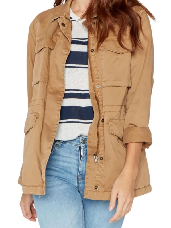 Water - resistant women's trench coats with adjustable cuffs for rainy daysDrifting Slowly Jacket In Tan Water - resistant women's trench coats with adjustable cuffs for rainy daysDrifting Slowly Jacket In Tan