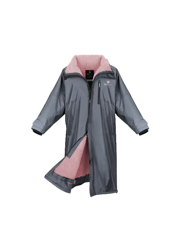 Evolution Women's | Thick Fleece | Stowaway Hood | Charcoal/Pale Pink