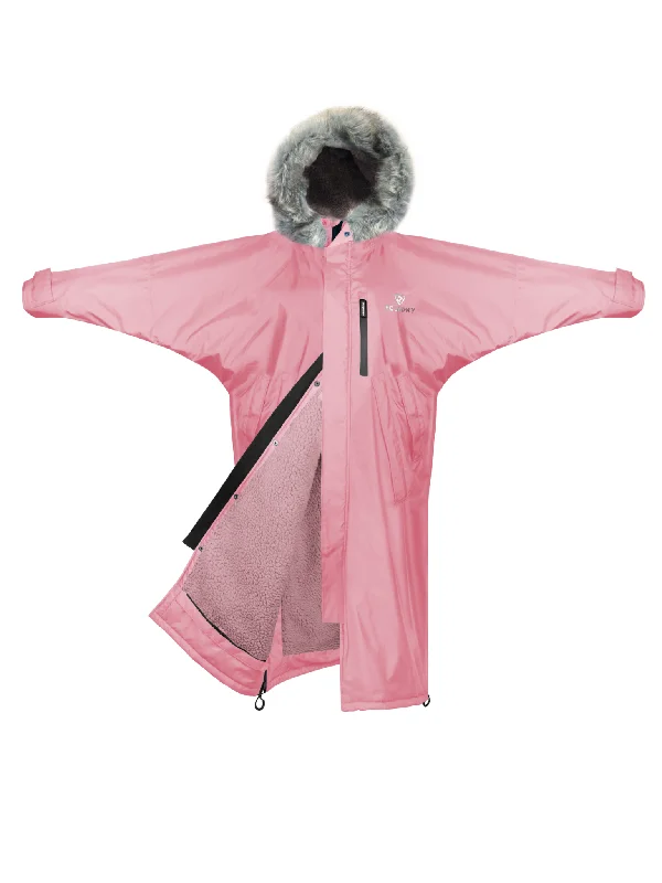 Evolution Women's | Thick Fleece | Fur Hood | Dusky Pink