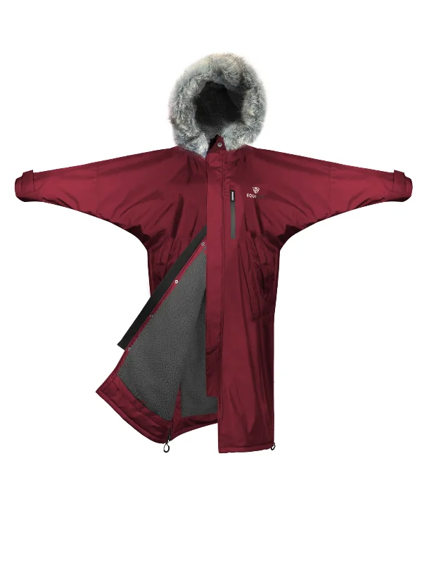 Evolution Women's | Thick Fleece | Fur Hood | Plum