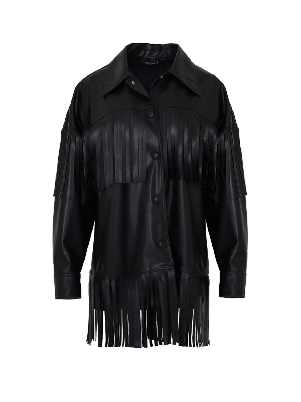 Checkered women's wool coats in a classic pattern for a timeless styleFringe Faux Suede Jacket Checkered women's wool coats in a classic pattern for a timeless styleFringe Faux Suede Jacket