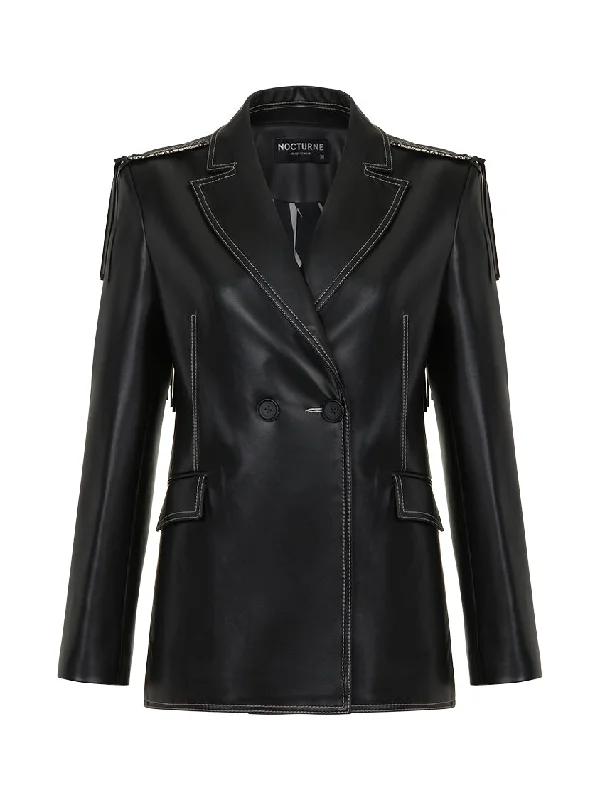 Plus size women's wool blend coats for a warm and stylish winterFringed Faux Leather Jacket Plus size women's wool blend coats for a warm and stylish winterFringed Faux Leather Jacket