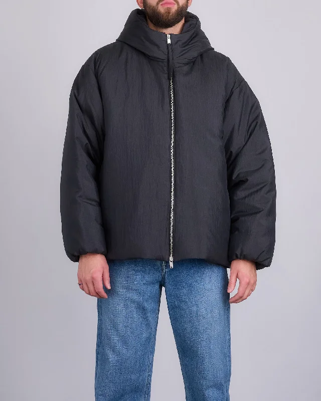 Women's reversible down coats with two - tone designs for versatile stylingJil Sander+ Nylon Silk Down Jacket Black Women's reversible down coats with two - tone designs for versatile stylingJil Sander+ Nylon Silk Down Jacket Black
