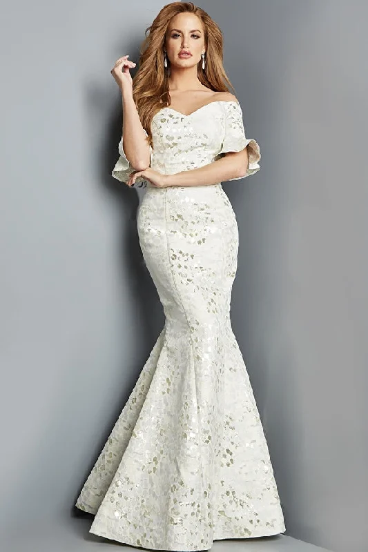 Jovani 22912 Off the Shoulder Long Mermaid Gown