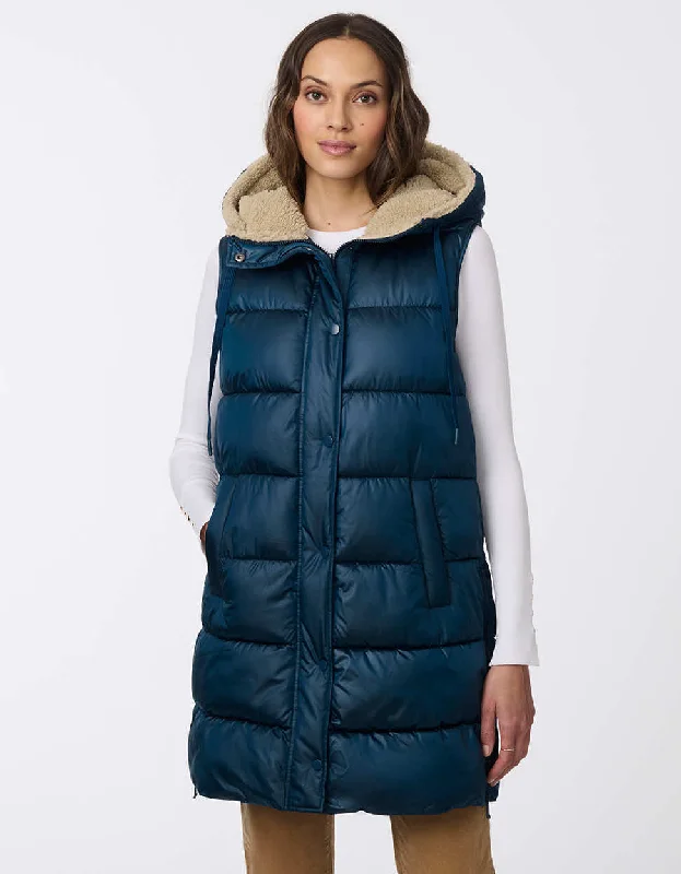 Women's faux fur coats in bright colors for a bold fashion statementSummit Long Puffer Vest Women's faux fur coats in bright colors for a bold fashion statementSummit Long Puffer Vest