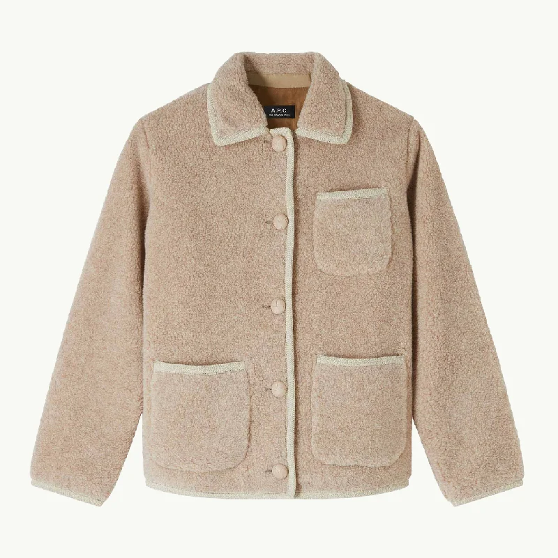Mid - length women's down coats in a slim fit for a modern and sleek appearanceWomen's Esther Jacket - Beige Rose