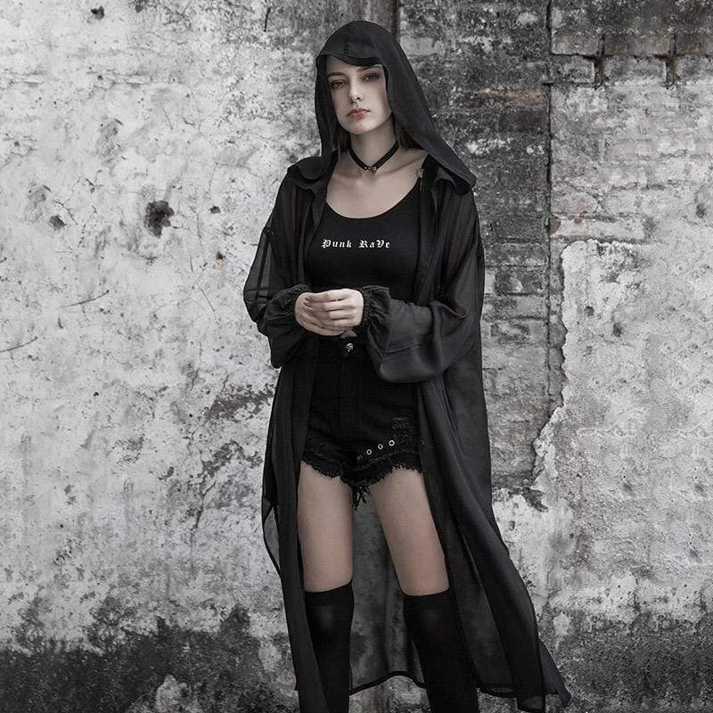 Embroidered women's cotton coats in a bohemian pattern for a unique designWomen's Goth Embroidery Long Coat With Witchy Hood Embroidered women's cotton coats in a bohemian pattern for a unique designWomen's Goth Embroidery Long Coat With Witchy Hood