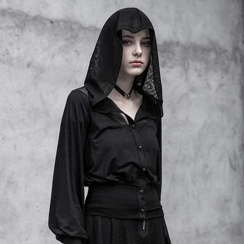 Mid - length women's down coats in a slim fit for a modern and sleek appearanceWomen's Goth Fitted Witchy Standard Tops Mid - length women's down coats in a slim fit for a modern and sleek appearanceWomen's Goth Fitted Witchy Standard Tops
