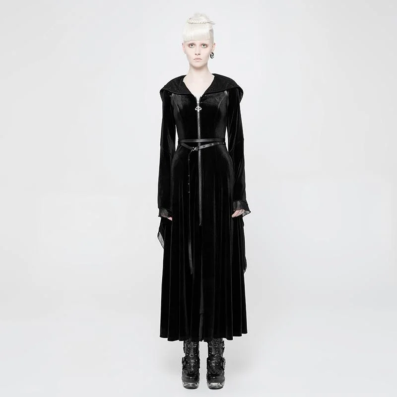 Women's longline double - breasted camel coats for a sophisticated lookWomen's Hooded frock Coat Women's longline double - breasted camel coats for a sophisticated lookWomen's Hooded frock Coat