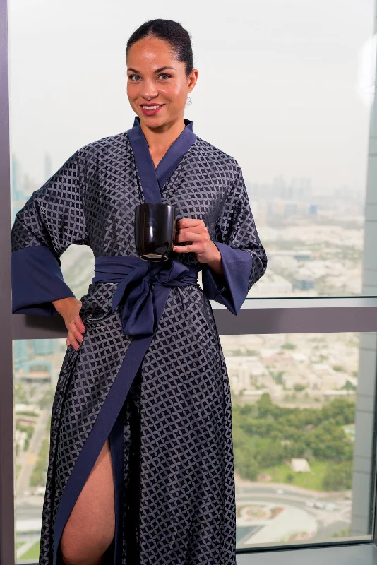 women robes with embroidery detailsDahlia kimono robe