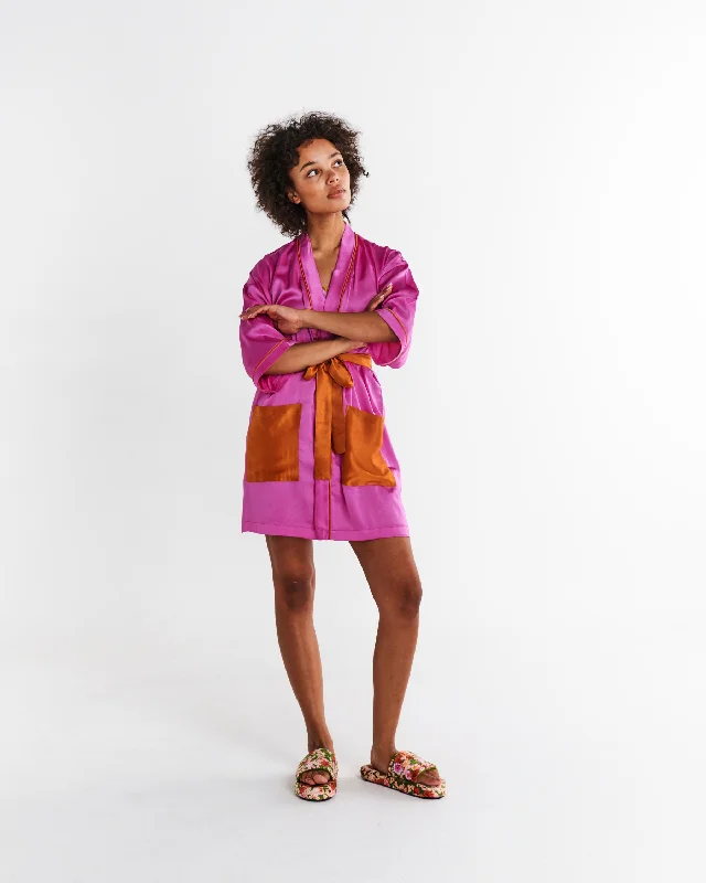 women robes for a girls' slumber partyFlirty Satin Robe