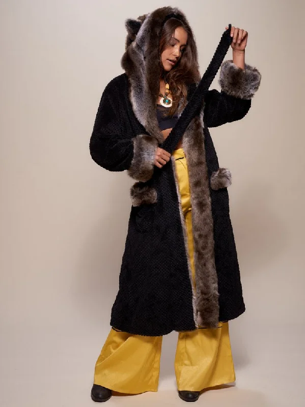 women robes with a drawstring waist for a customized fitClassic Women's Luxury Robe | Grey Wolf