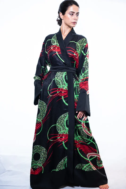 women robes for a comfortable night's sleepJania silk Kimono robe