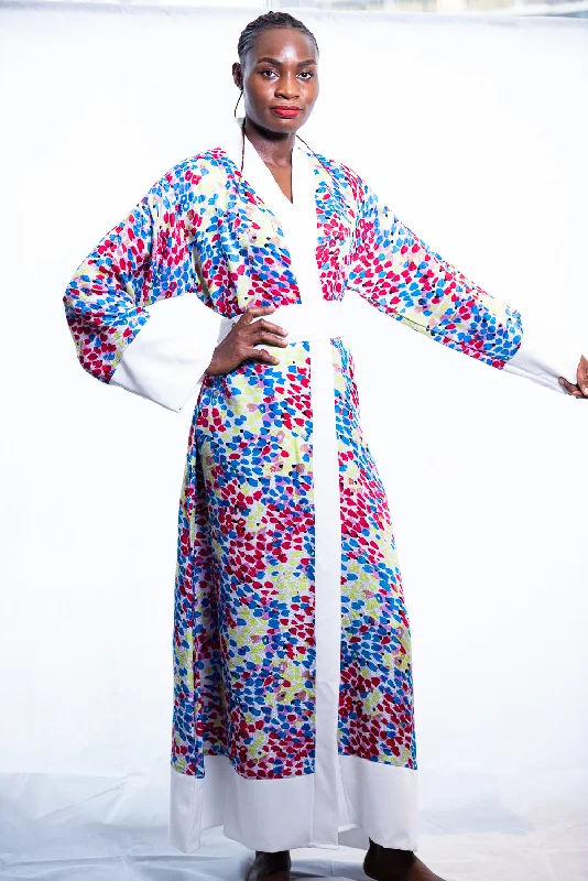 fleece women robes for warmth in winterKathe Silk kimono robe