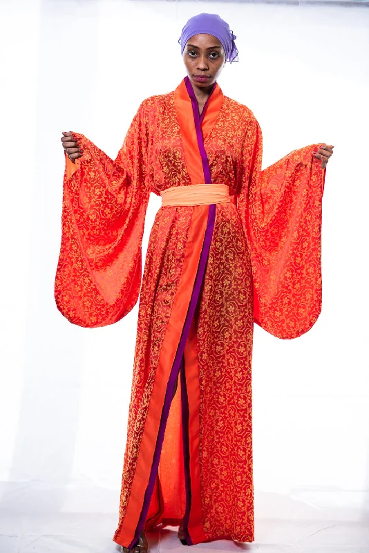 open - front women robes for easy wearSunshine kimono robe
