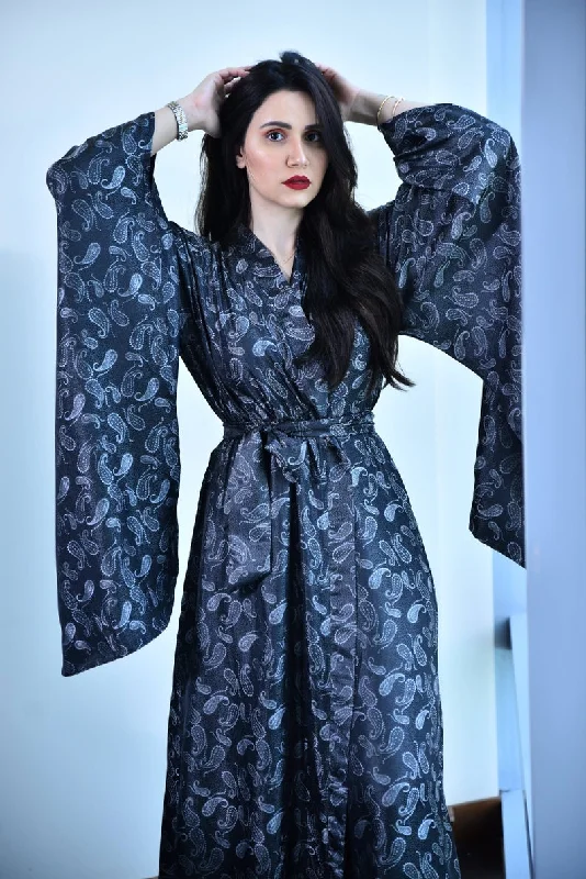 women robes with beaded accents for glamourVeronica kimono robe