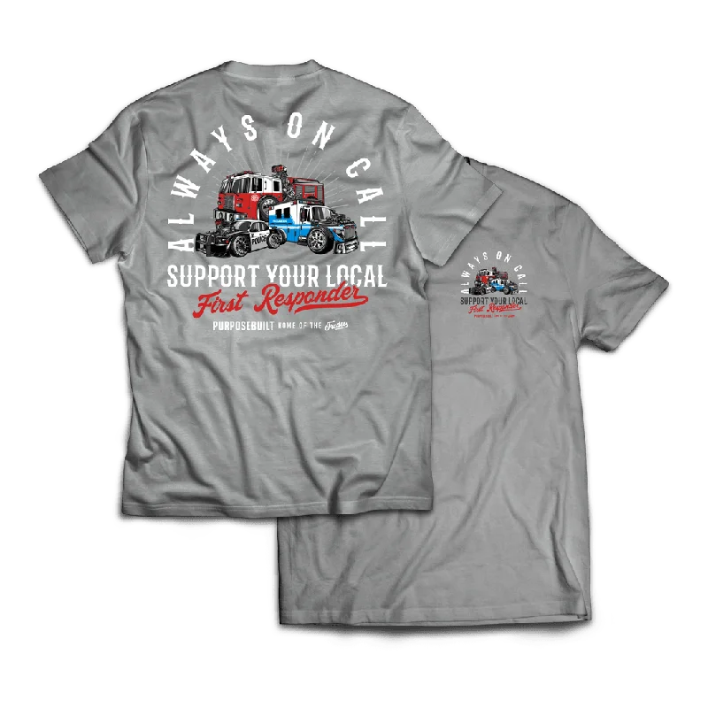 Support your Local First Responder Tee, Gray