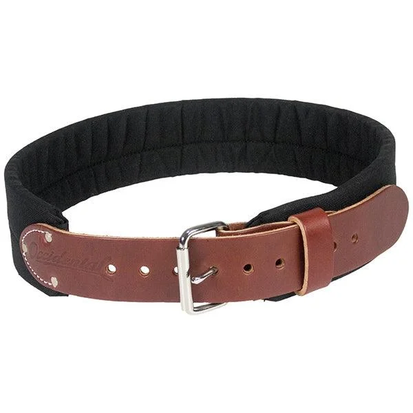 3" Leather and Nylon Work Belt