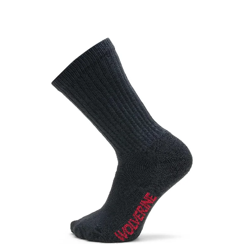 Men's 4-Pack Full Cushion Cotton Crew Sock - Black