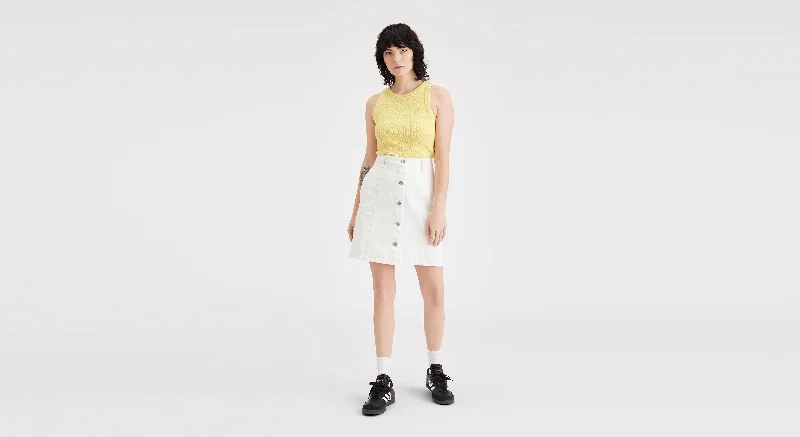 Cargo Women Shorts with Multiple Pockets for FunctionalityButton Front Mini Skirt