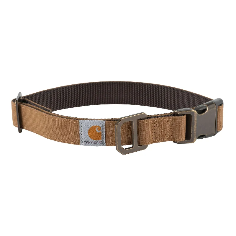 Nylon Duck Dog Collar - Carhartt Brown